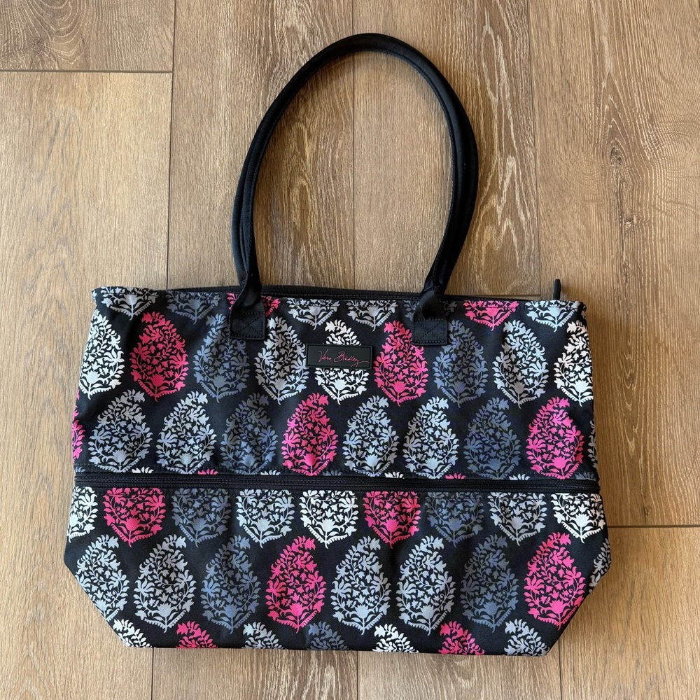 Vera Bradley Northern Lights Lighten Up Expandable Tote NWOT - Picture 3 of 8